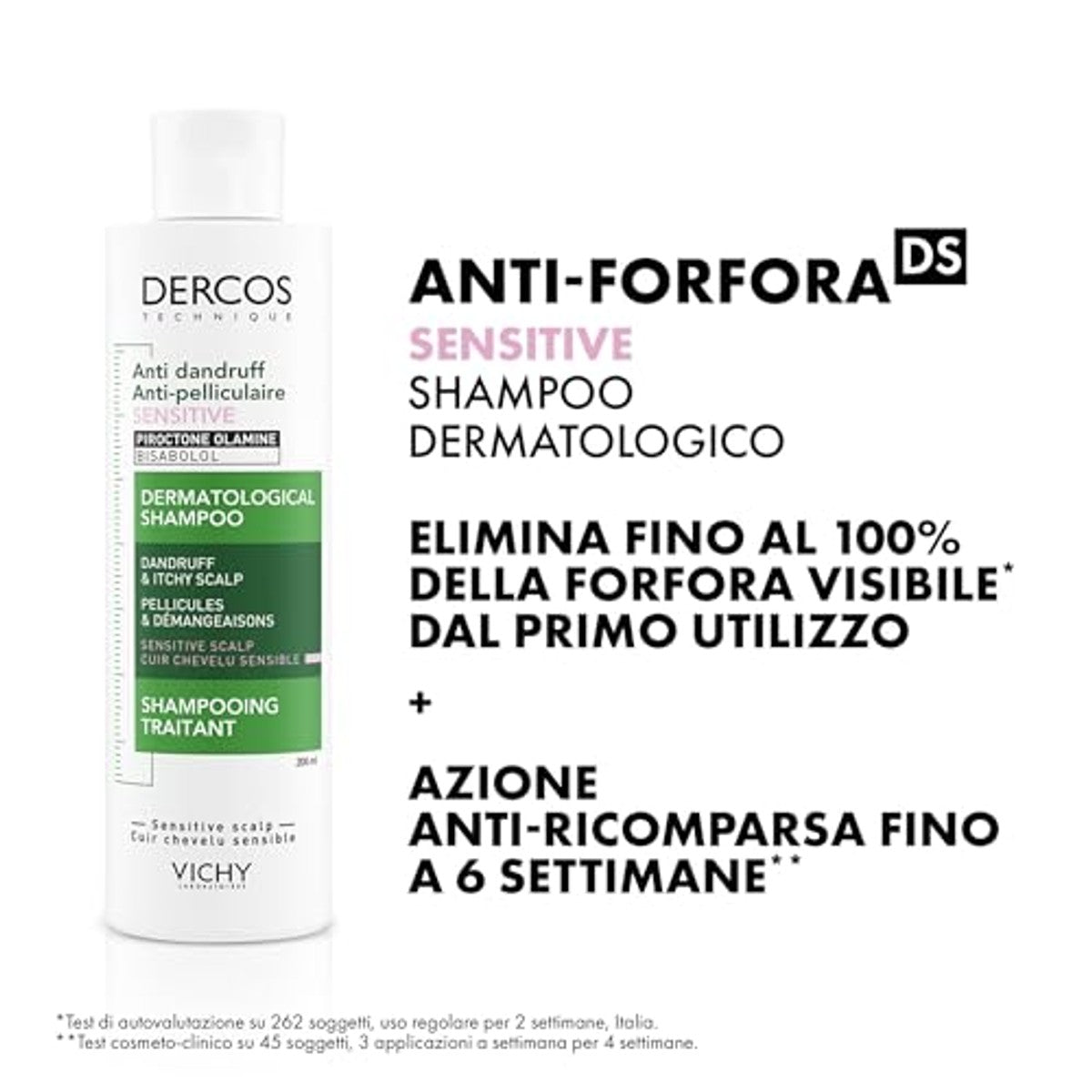 Vichy Dercos Sensitive Shampoo, 200 ml
