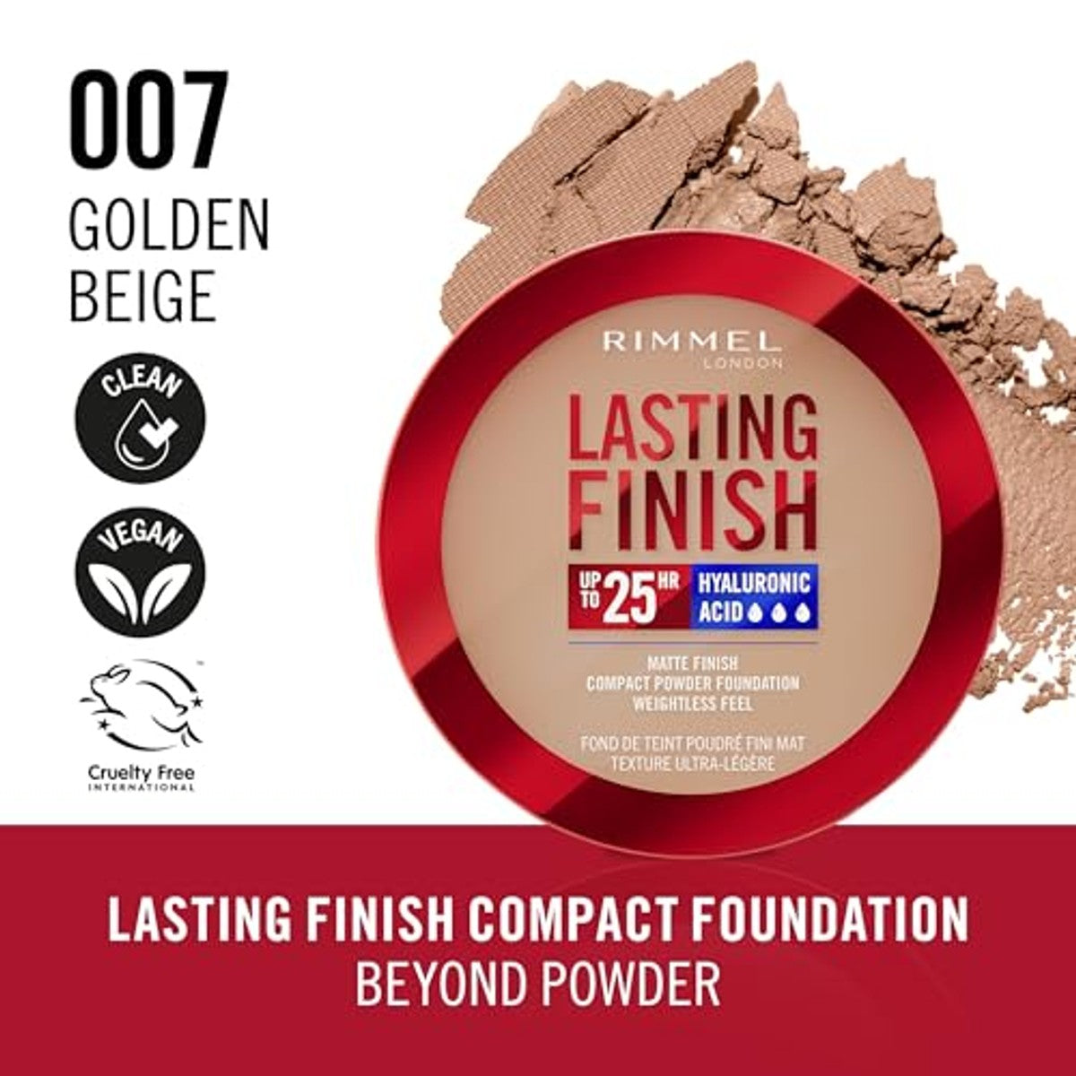 Rimmel London Lasting Finish Matte Powder Foundation #007 7 g - 6 stuks