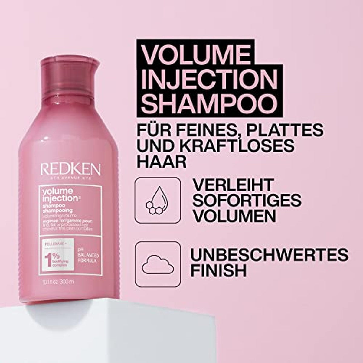 Redken Volume Injection Shampoo en One United Behandeling 300 ml + 150 ml