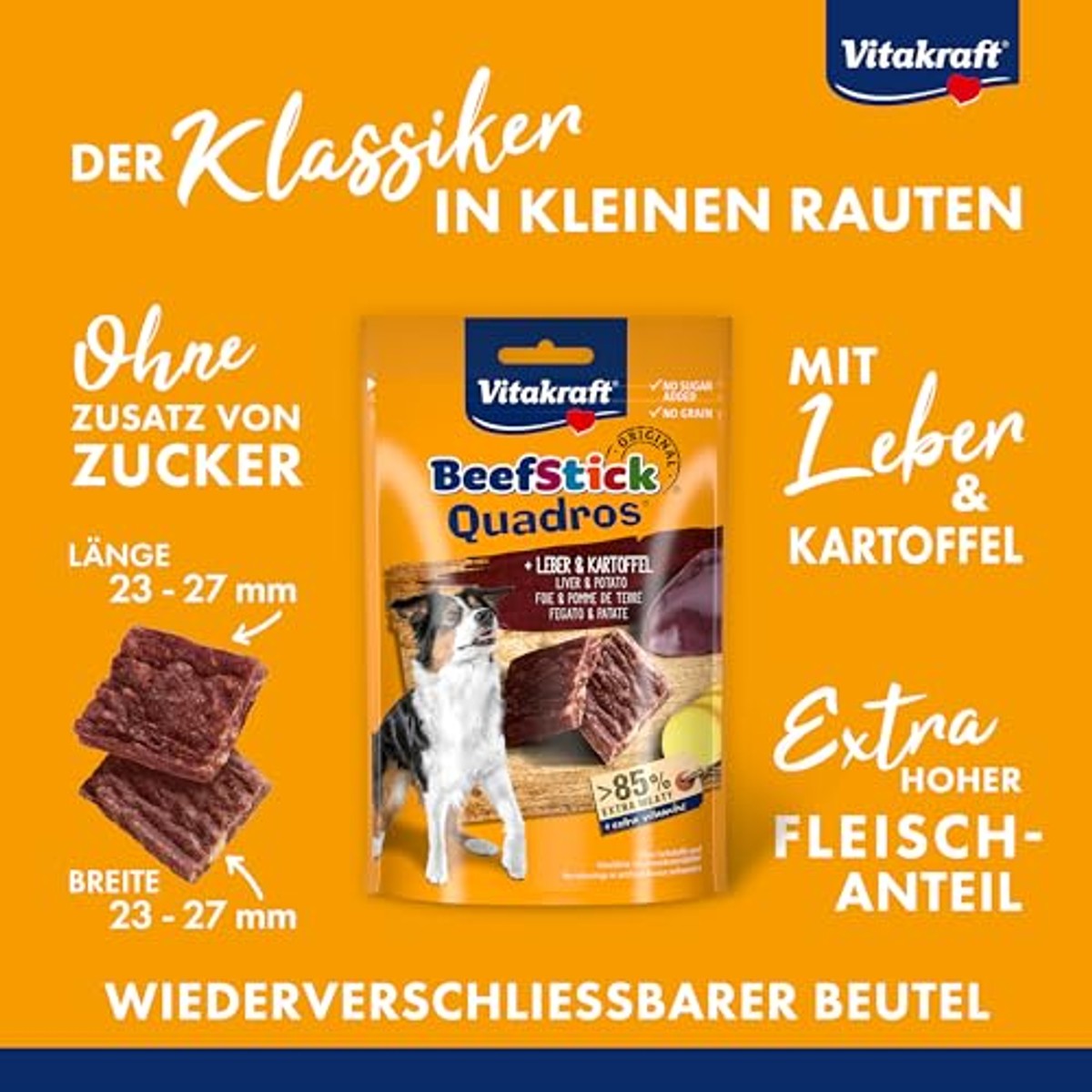 Vitakraft Beef Stick Vleessnack Lever en Aardappel 70 g - 6-pack