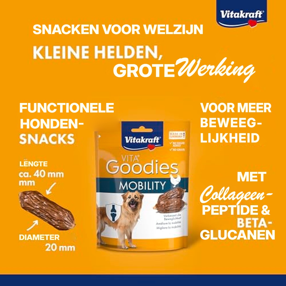 Vitakraft Goodies Mobility hondensnack 1 x 60 g - 3-pack – foto 3