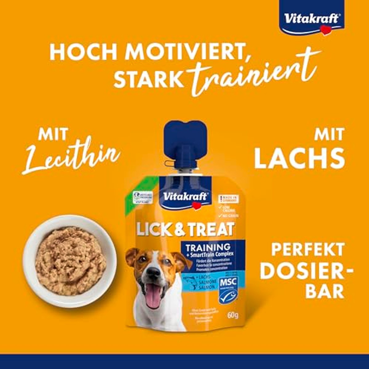 Vitakraft Lick & Snack hondensnack zalm 1 x 60 g - 6-pack