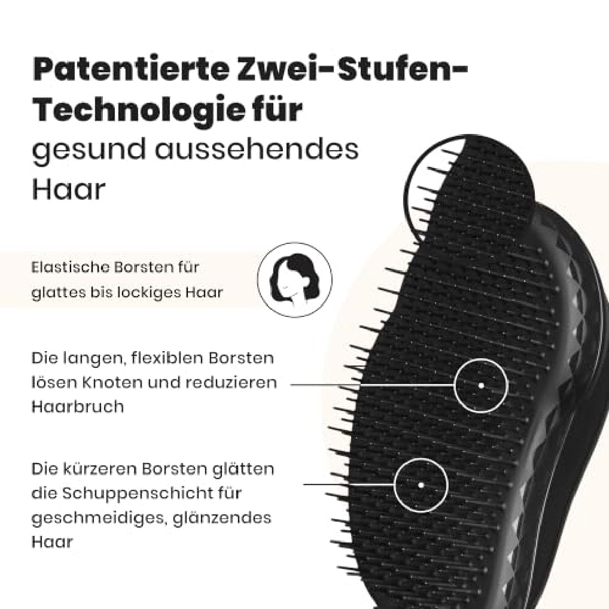Tangle Teezer Haarborstel One-size zwart – Tangle Teezer