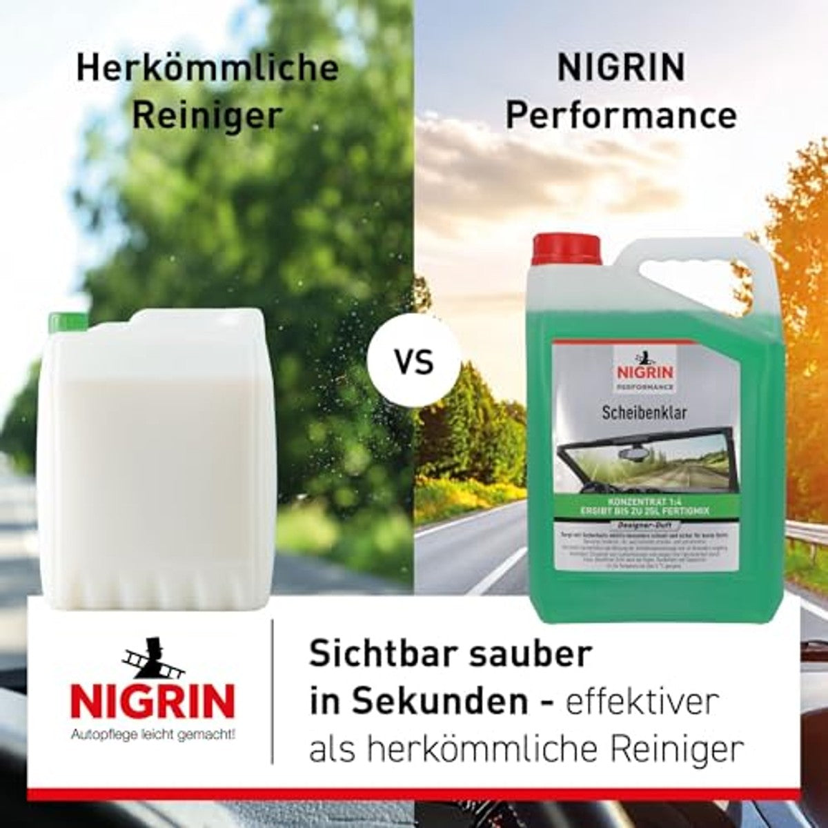NIGRIN Performance ruitenreiniger concentraat 6 x 5 liter - Voordeelverpakking