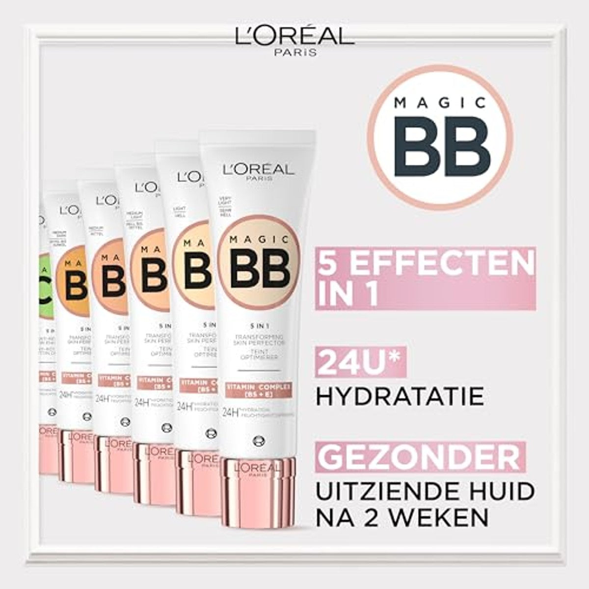 L'Oréal Paris Magic BB Teint Optimizer 03 Medium Light 6 x 30 ml - Voordeelverpakking