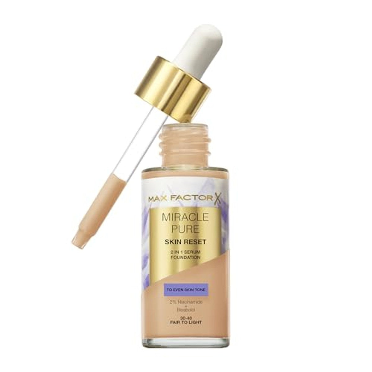 Max Factor Miracle Pure Skin Reset Foundation 30-40 Fair to Light 6 stuks