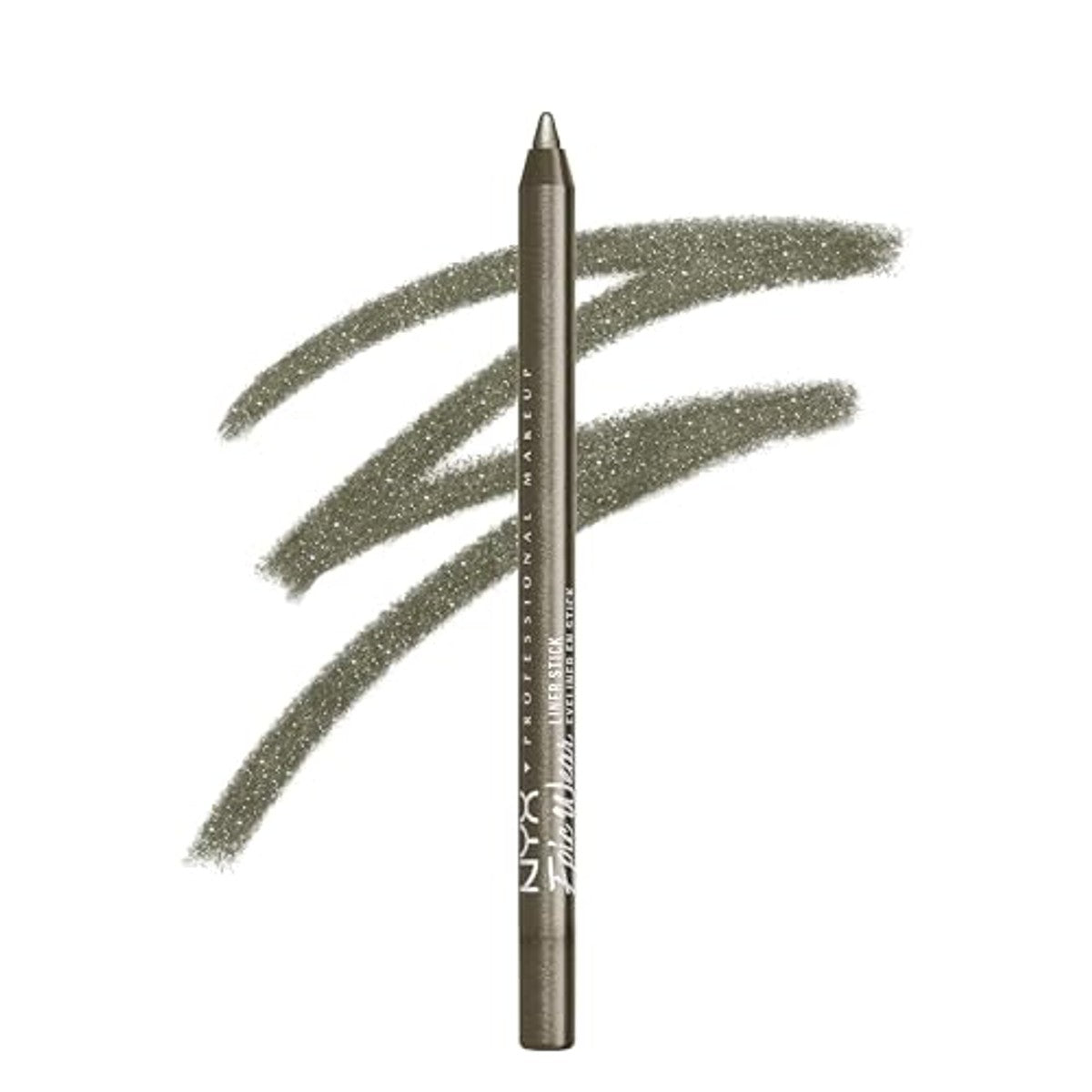 NYX Professional Makeup Epic Wear Semi-Perm Graphic Liner Sticks – waterdichte eyeliner met ultra-intensieve kleuren, houdt 36 uur, matte en metallic afwerking, All Time Olive – NYX PROFESSIONAL MAKEUP