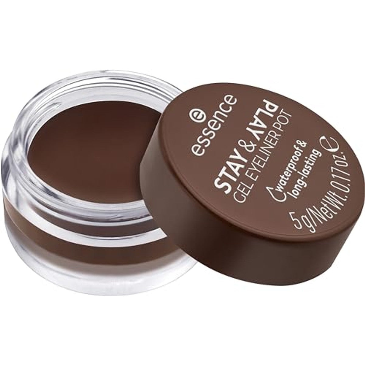 Essence Stay & Play Gel Eyeliner Pot nr. 02 bruin - 3-pack