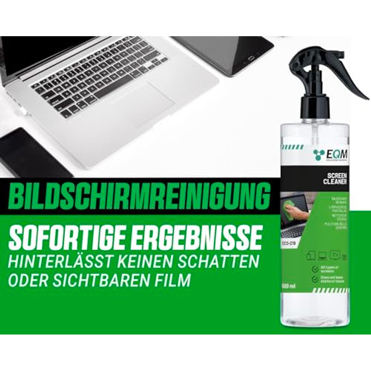 Chemical Ecosolutions EQM ECO-219 beeldschermreiniger 6 x 500 ml - Voordeelverpakking