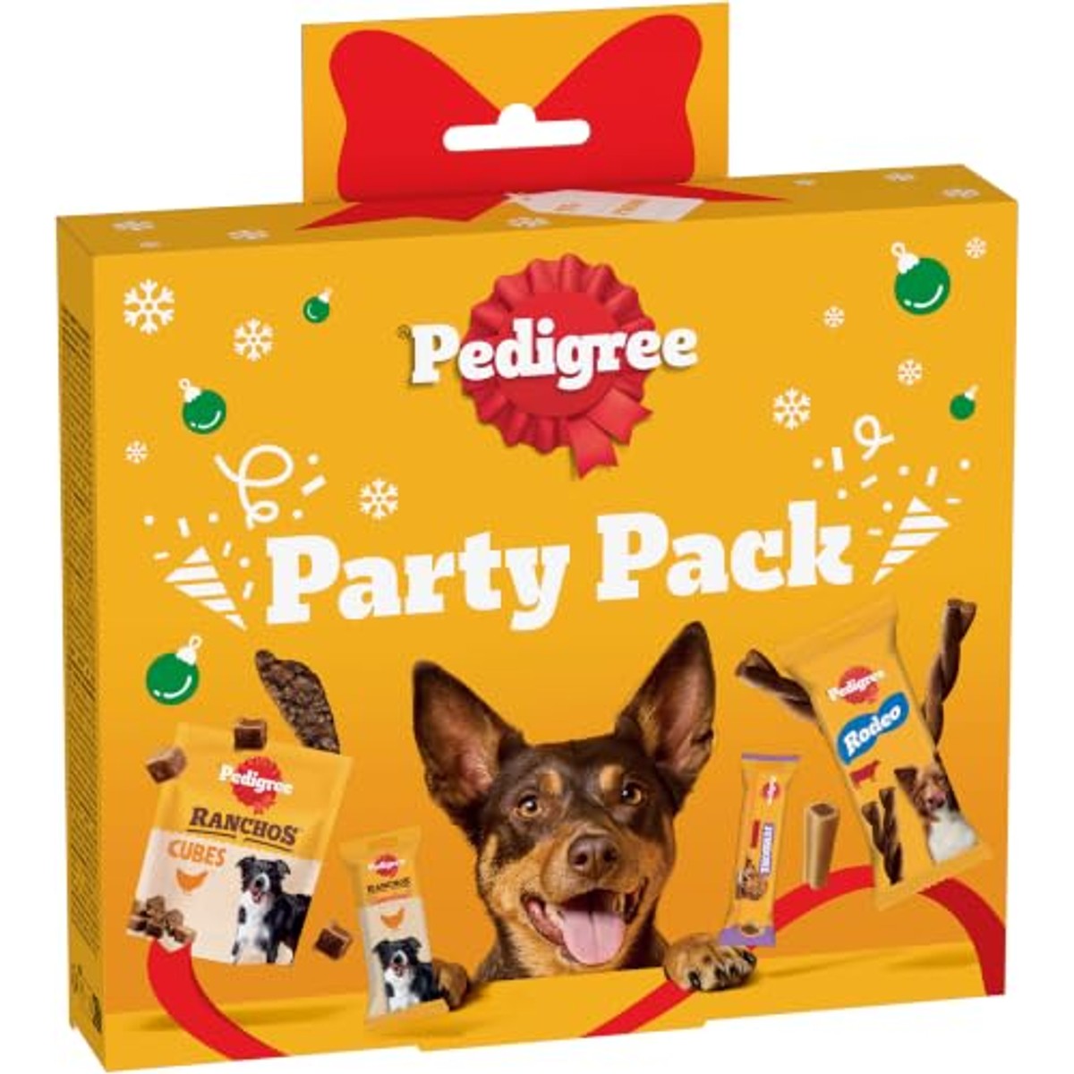 Pedigree Party Pack hondensnack kip, rund en gevogelte 241 g - 3-pack