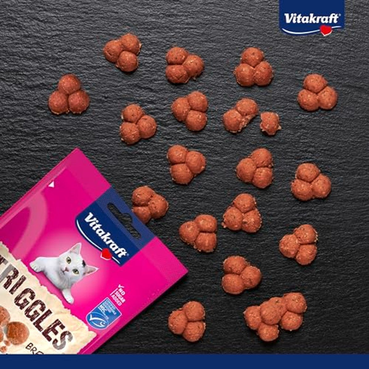 Vitakraft Triggles kattensnack koolvis 1 x 40 g - 3-pack – foto 3