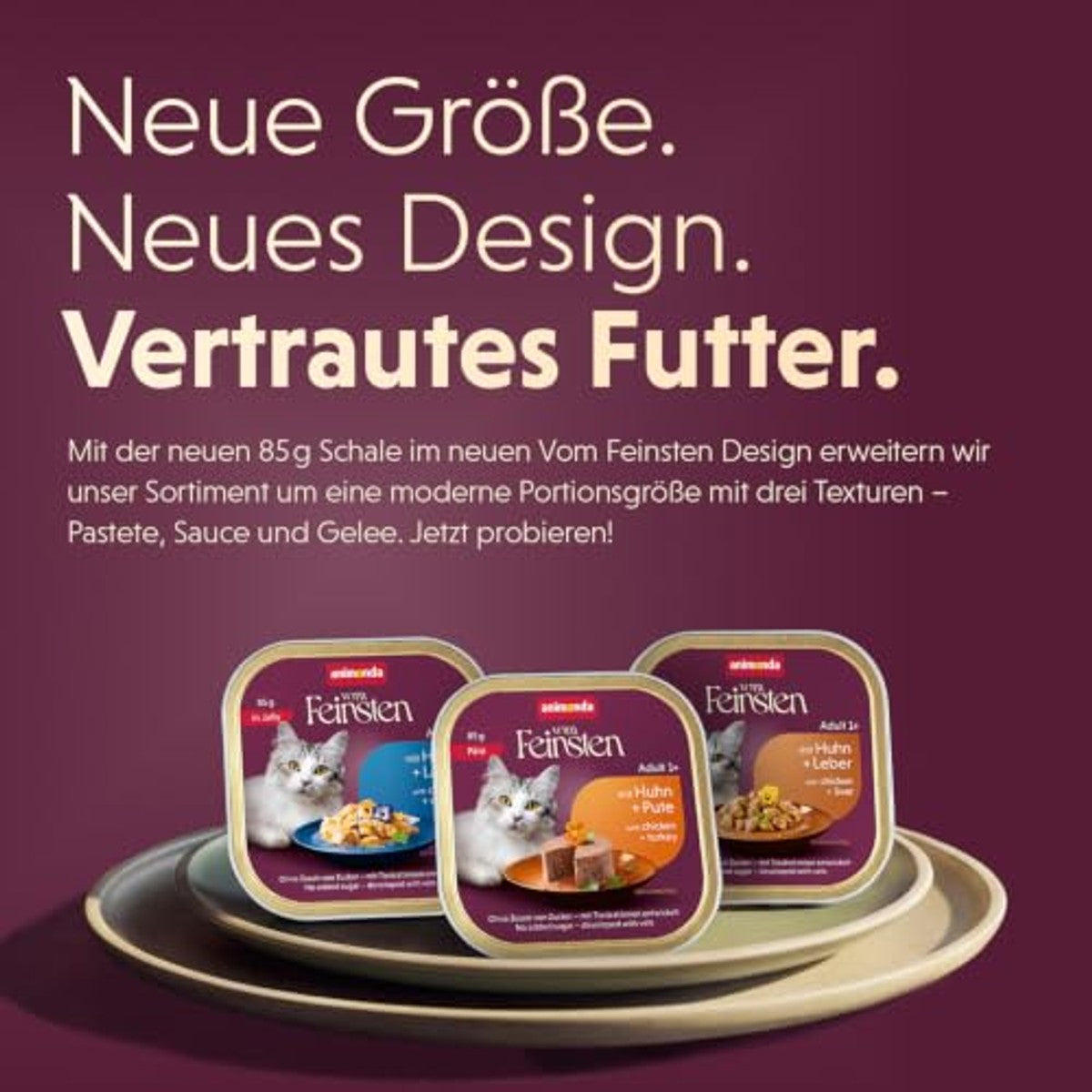 animonda vom Feinsten Senior kattenvoer gevogelte + eend in saus (32 x 85 g) | Natvoer voor oudere katten vanaf 7 jaar, kattenvoer nat in saus zonder suiker, portieschaal van 85 g – animonda Vom Feinsten