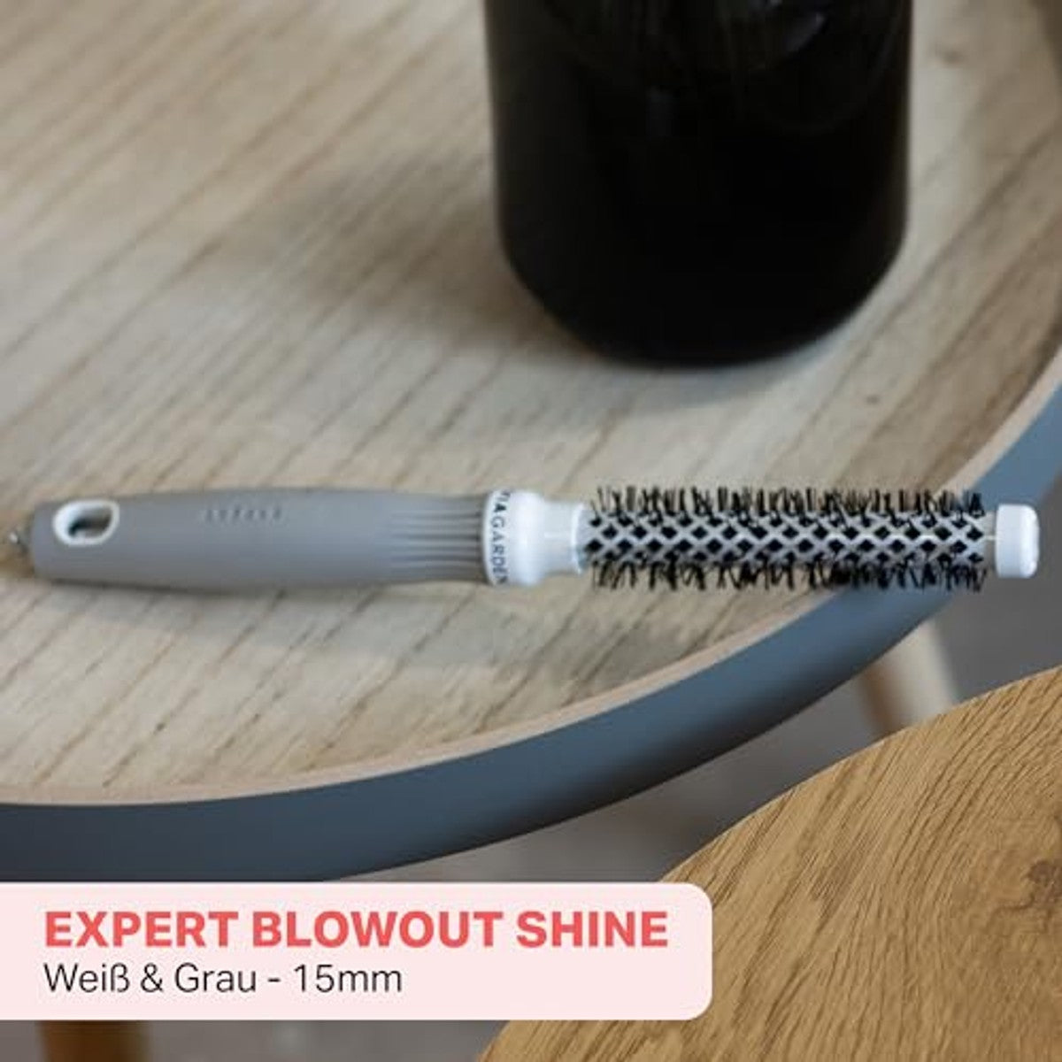 Olivia Garden Expert Blowout Shine - Brosse ronde en céramique antistatique pour brushing brillant et sans frisottis