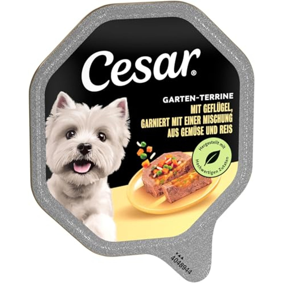 Cesar Tuinterrine hondenvoer gevogelte, groenten en rijst 14 x 150 g - 6-pack