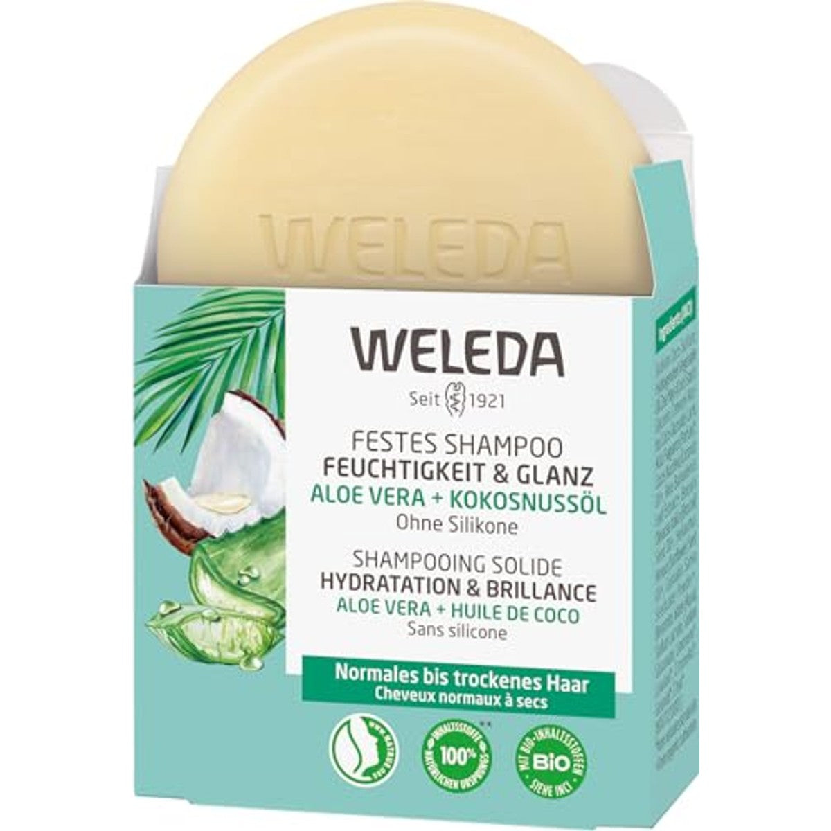 Weleda Vaste Shampoo Vocht & Glans - 3-pack – foto 3