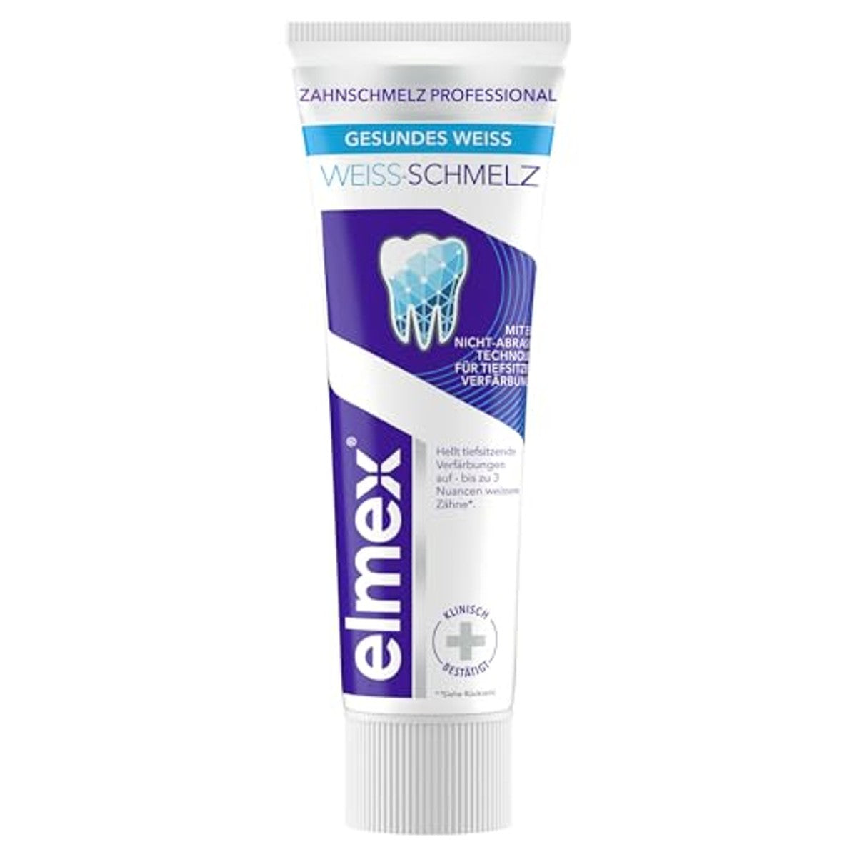 ELMEX Tandglazuur Professional witte melt tandpasta 3 x 75 ml - Voordeelverpakking