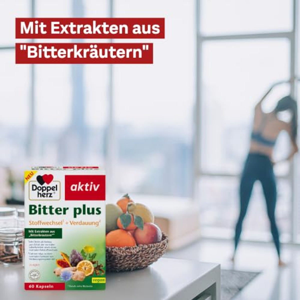 Doppelherz Bitter Plus Voedingssupplement 60 Capsules - 6-pack