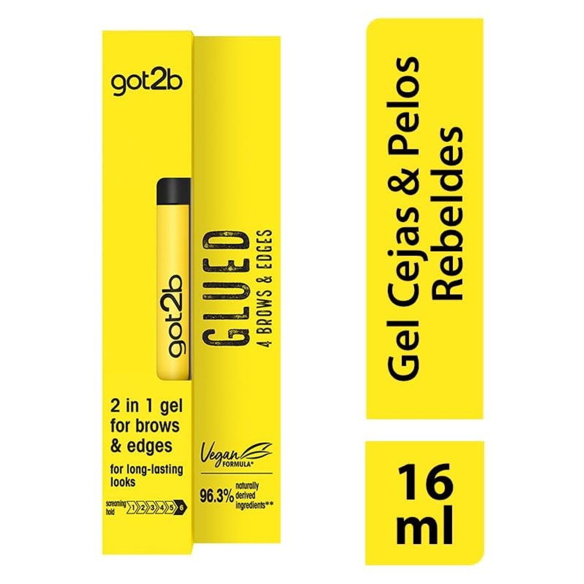 got2b Glued 4 Brows & Edges Gel 2 in 1 6 x 16 ml - Voordeelverpakking
