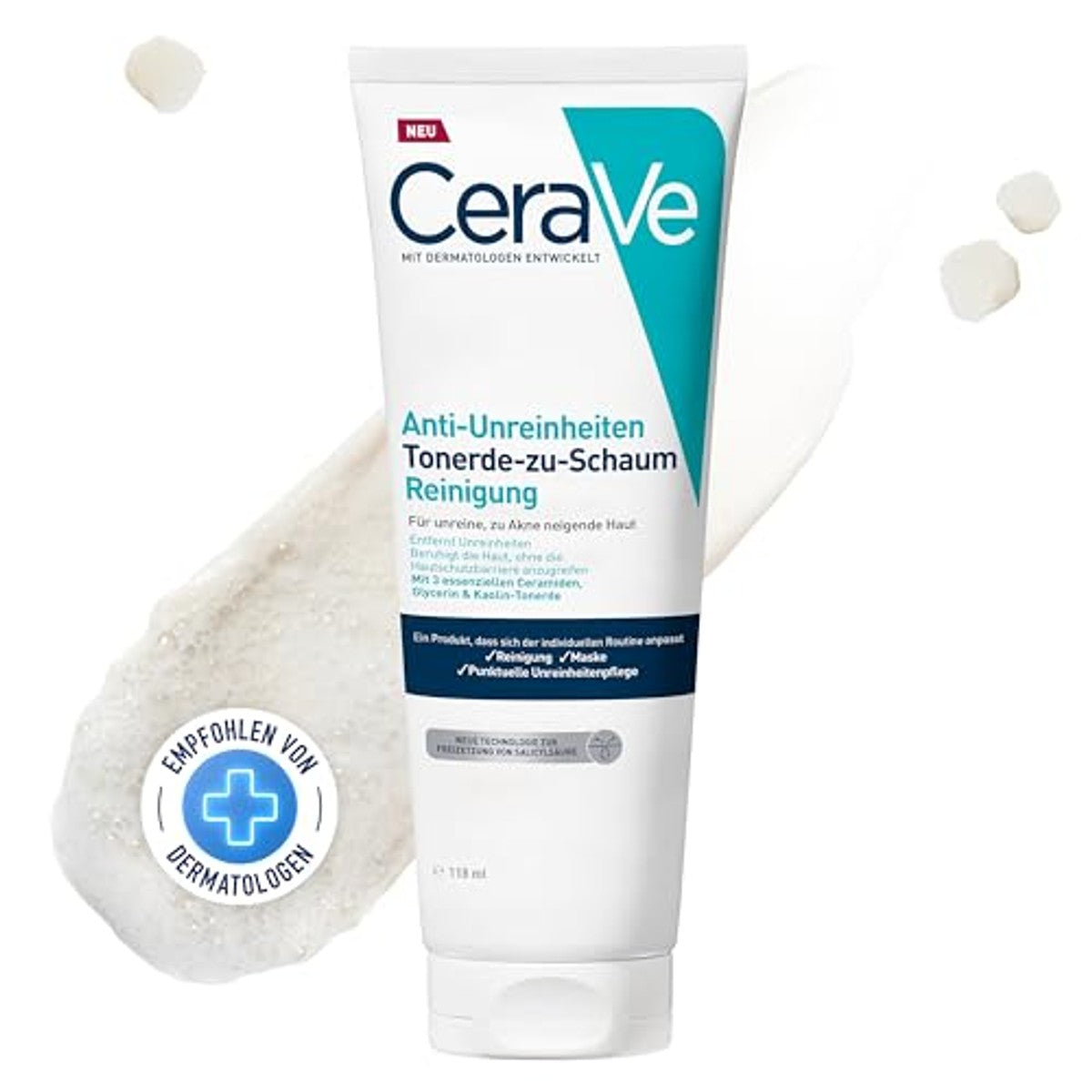 CeraVe Anti-onzuiverheden Klei op Schuim Reiniging 118 ml - 6-pack
