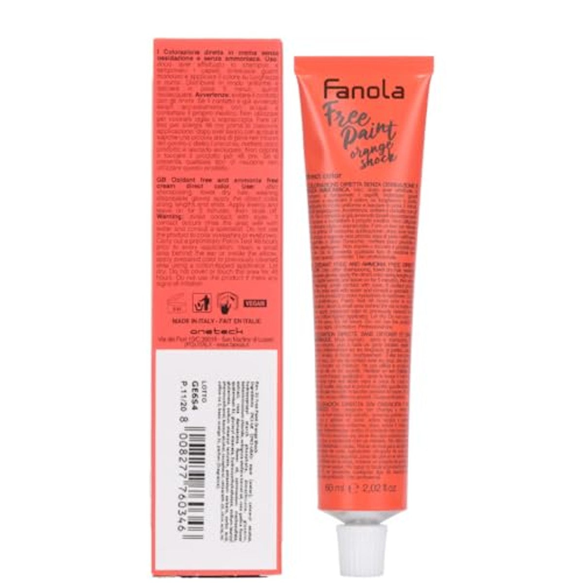 Fanola Free Paint Orange Shock, 100 ml