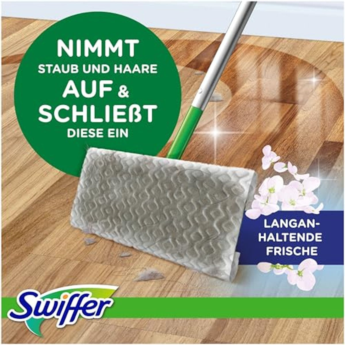 Swiffer Vloerwisser navulling Dry, 120 doekjes en 3 x natte navullingen - 3-pack