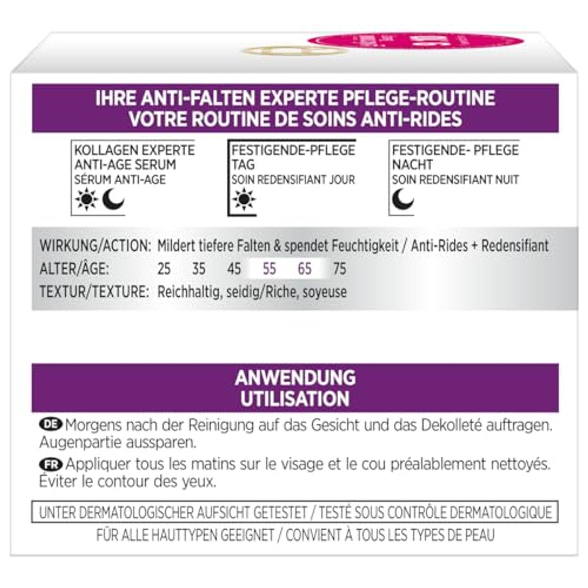 L'Oréal Paris Anti-Rimpel Expert 55+ Calcium 3 x 50 ml - Voordeelverpakking