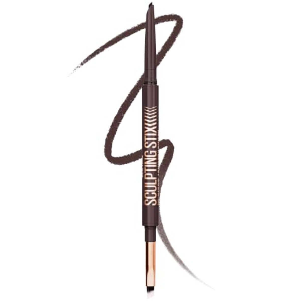 Maybelline New York Sculpting Stix 2-in-1 eyeliner, blendbare kajalstift voor nauwkeurige lijnen en smokey-eye-look, 24 uur lange houdbaarheid zonder vlekken, nuance: 015 Smooth Espresso – MAYBELLINE