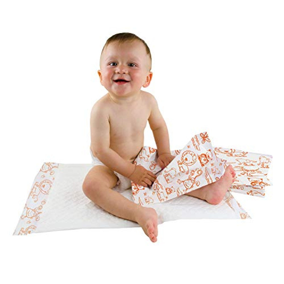 Teqler Babyaankleedonderlegger 40 x 60 cm 50 stuks & Pampers Sensitive 1200 doekjes – Pampers