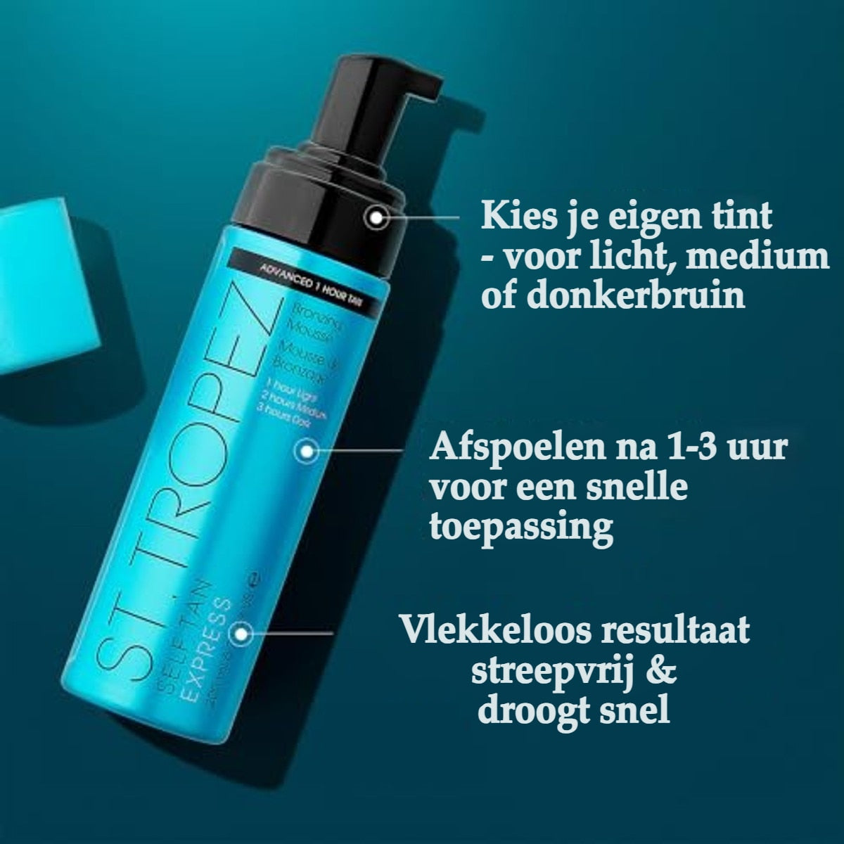 St.Tropez Self Tan Express Advanced Bronzing Mousse 100,0 milliliter - 3-pack – foto 3