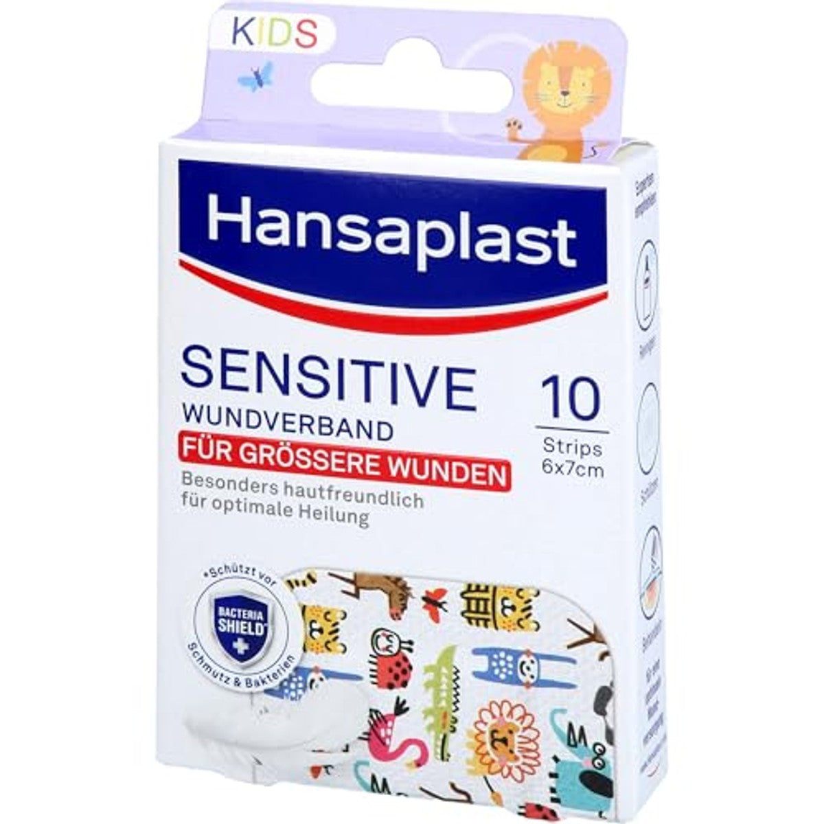 Hansaplast Sensitive Kids wondverband 6 x 7 cm 10 pleisters – Elastoplast