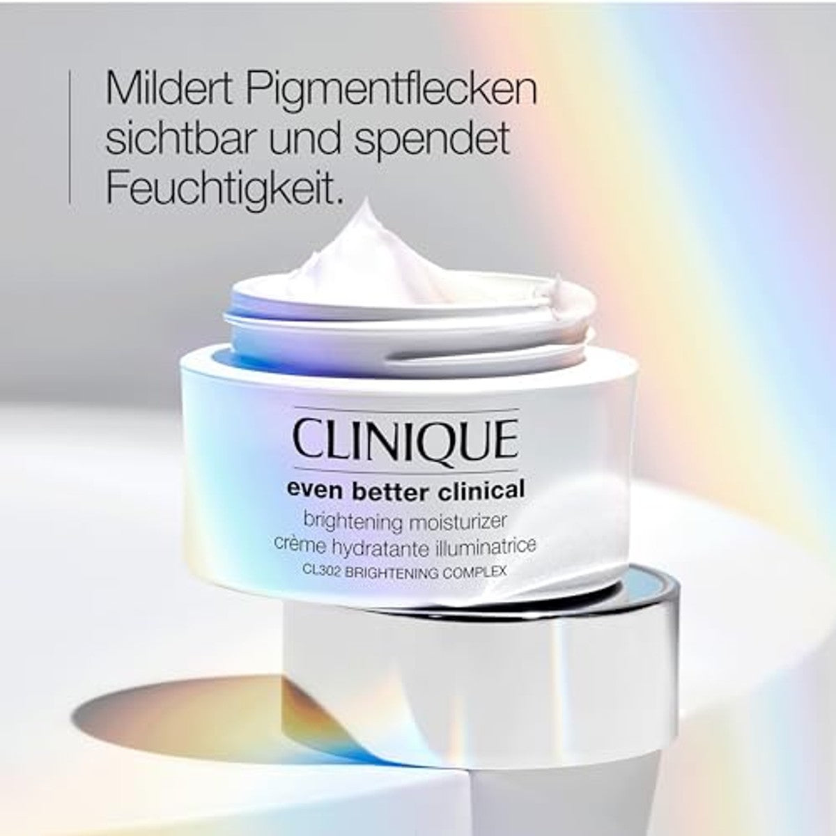 Clinique Even Better Clinical™ Brightening Moisturizer | Feuchtigkeitspflege mit Vitamin C, Salicylsäure & Glucosamin, spendet Feuchtigkeit und mindert Pigmentflecken, 50 ml – Clinique