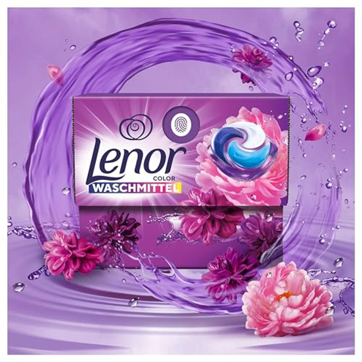 Lenor Pods Amethyst Bloesemdroom Wasmiddel 6 x 100 wasbeurten - Voordeelverpakking – foto 3