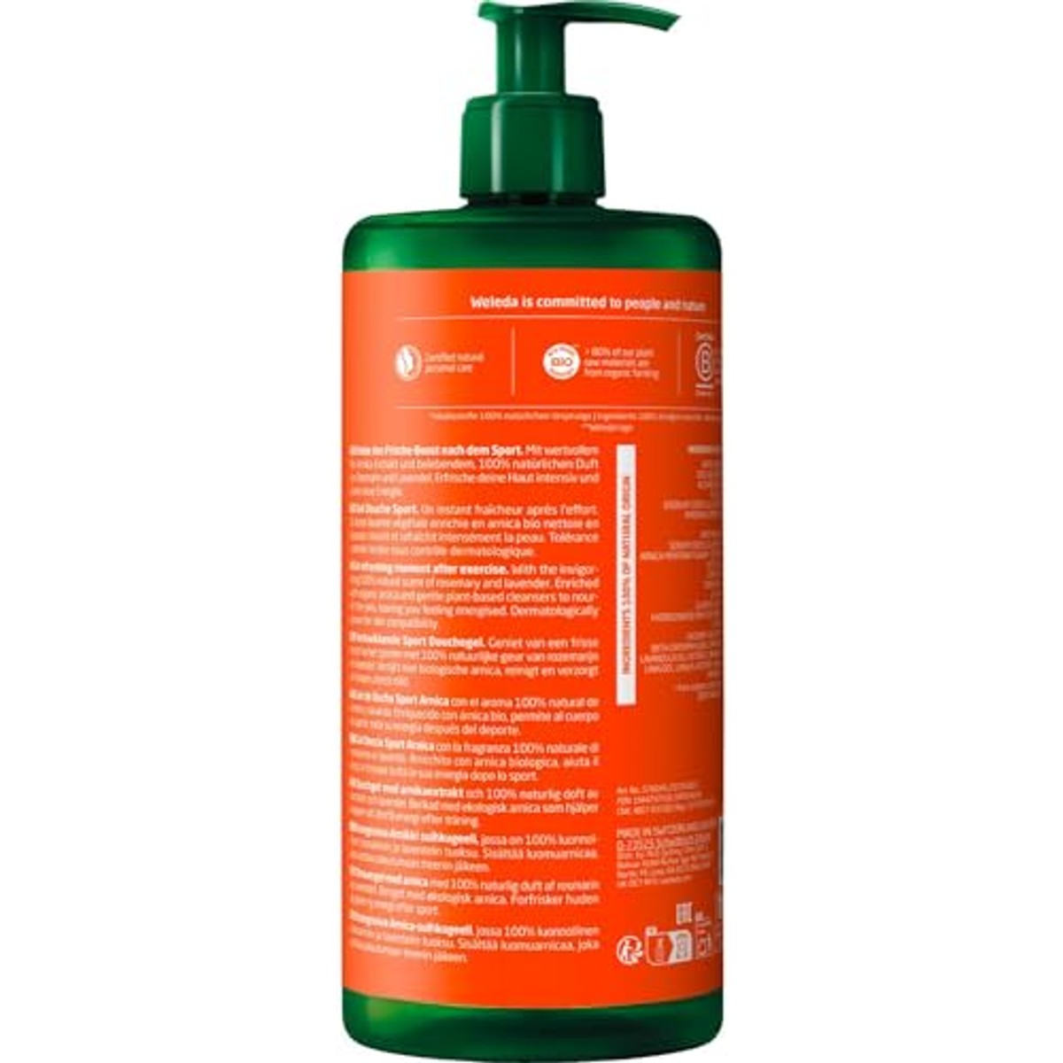 Weleda Bio Sport XXL Douchegel met Rozemarijn-Lavendelgeur 2 x 750 ml
