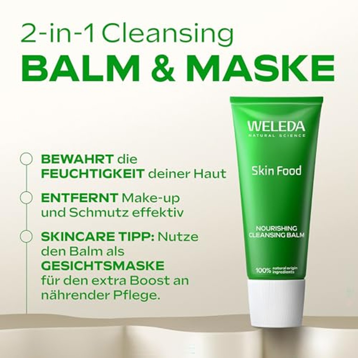 Weleda Skin Food 2-in-1 Cleansing Balm & Masker