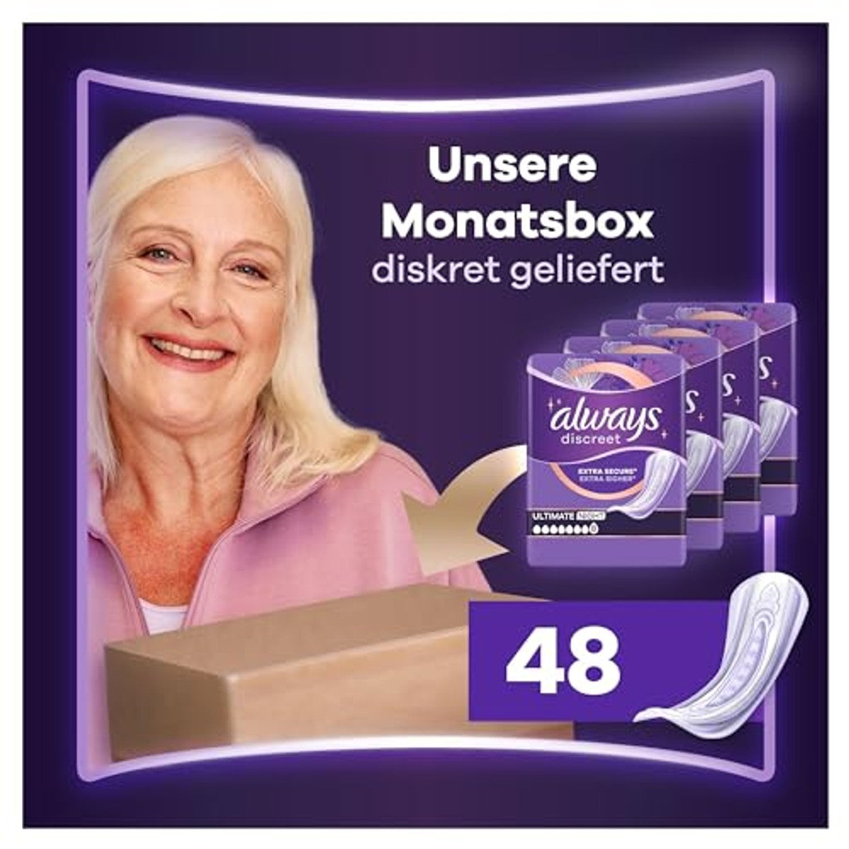 Always Discreet Maxi Night inlegzolen 48 stuks – Always Discreet