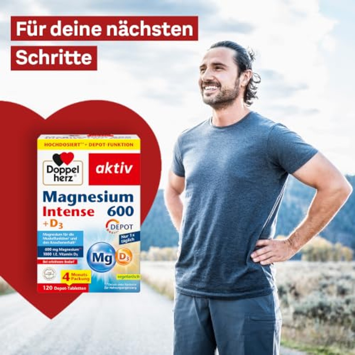 Doppelherz Magnesium 600 Intense Depot 120 Tabletten - 6-pack