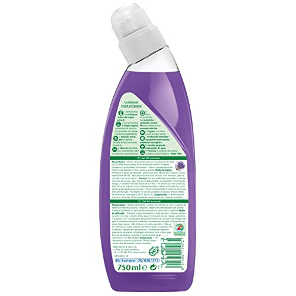 Frosch Ecologische WC-gel Lavendel 6 x 750 ml - Voordeelverpakking