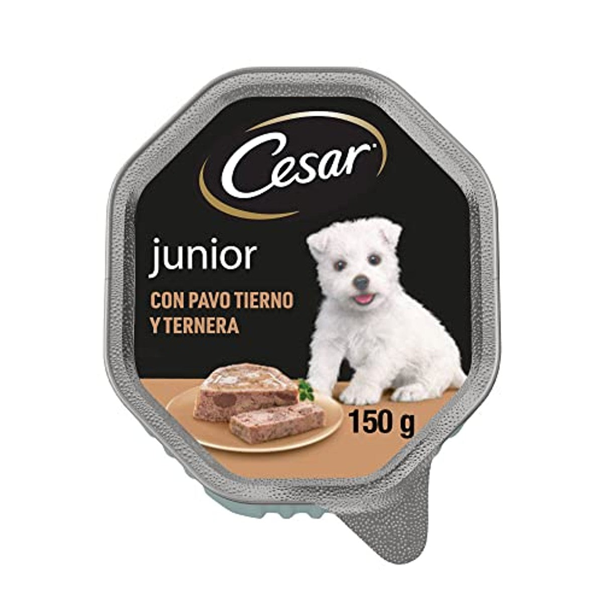 Cesar Junior hondenvoer puppy kalkoen en kalf 14 x 150 g - 3-pack