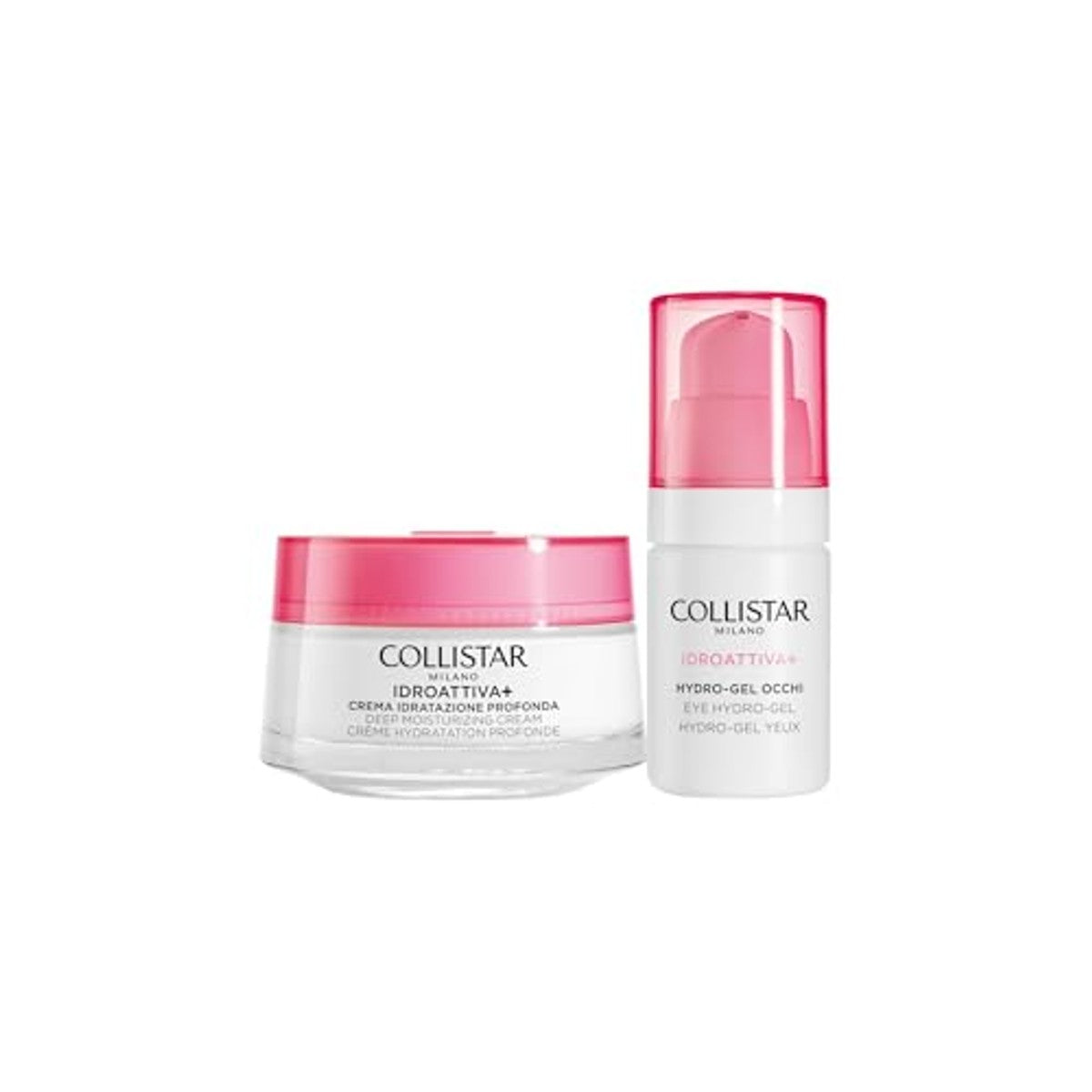 Collistar Idroattiva+ Cadeauset Hydraterende Crème 50 ml + Hydro-Gel Oogverzorging 15 ml