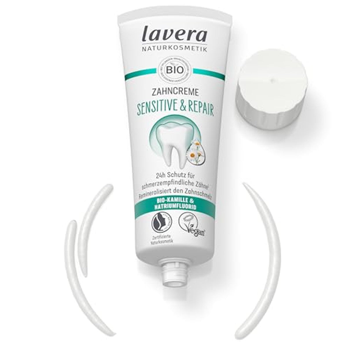 lavera Sensitive & Repair Tandpasta voor gevoelige tanden 6 x 75 ml - Voordeelverpakking