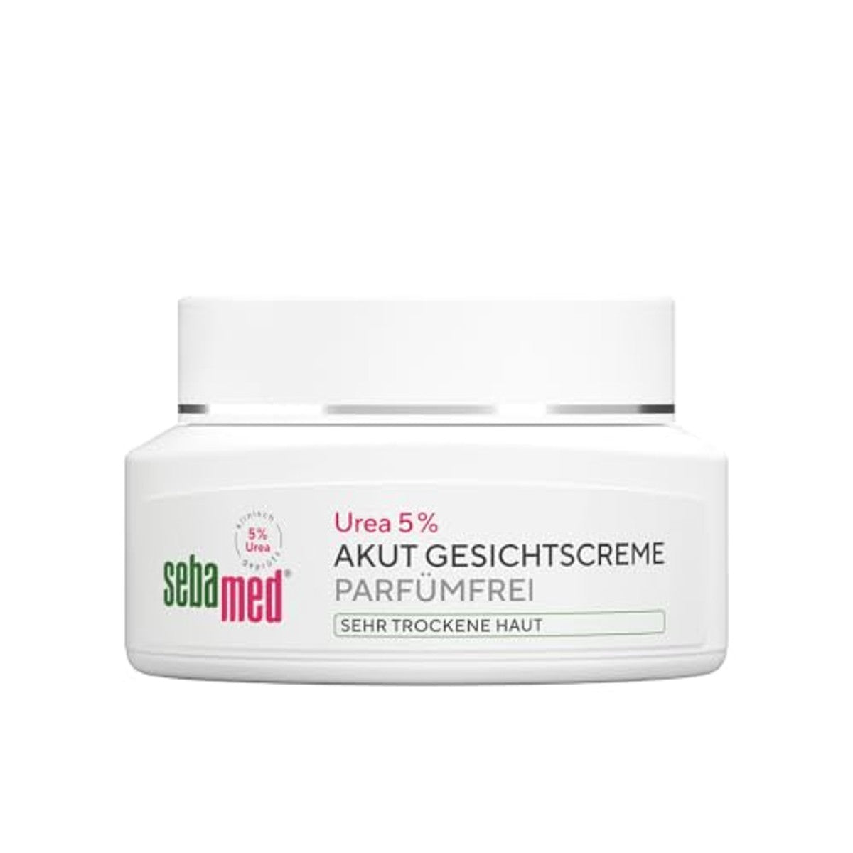 Sebamed Urea 5% Acute Gezichtscrème parfumvrij 3 x 50 ml - Voordeelverpakking – foto 3