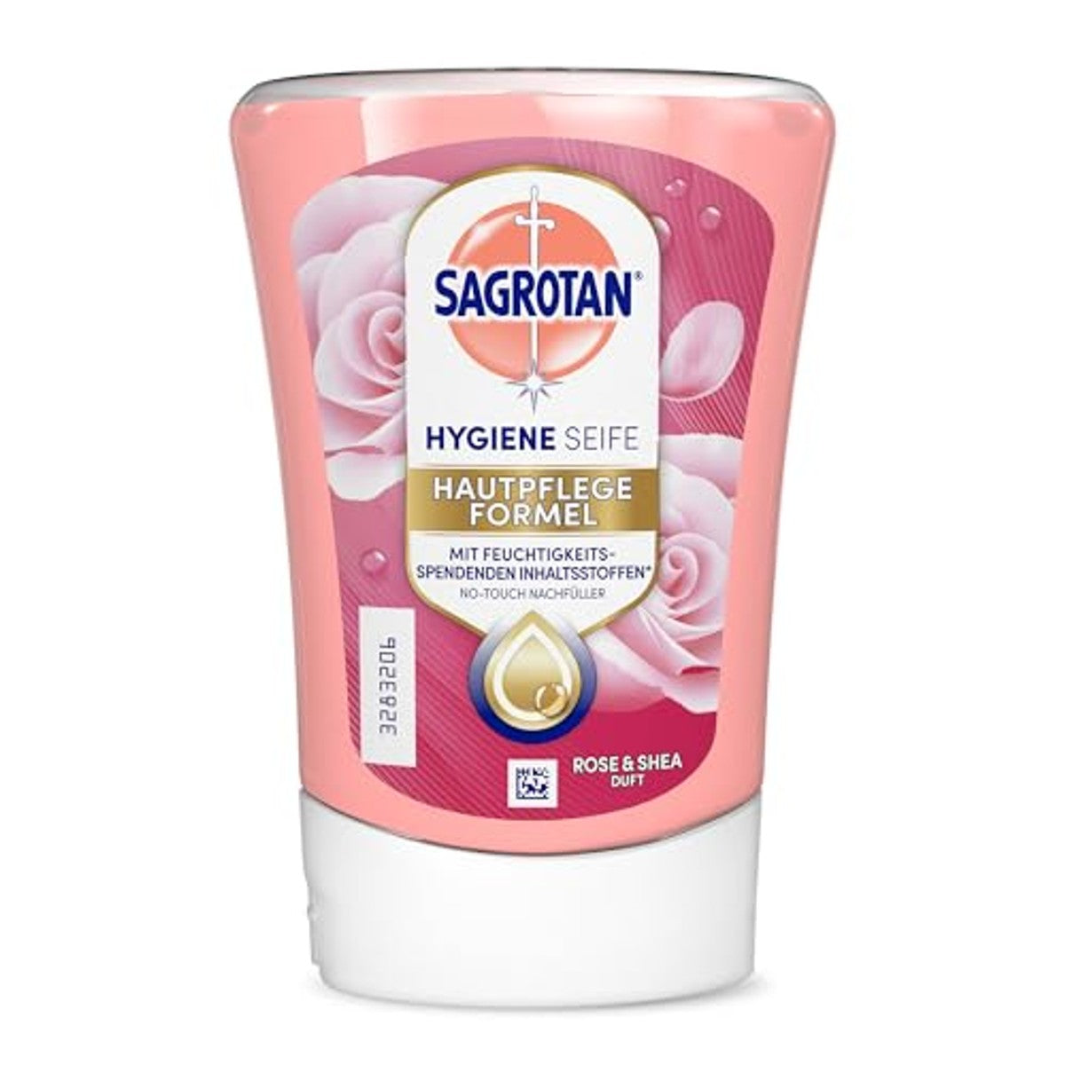 Sagrotan No-Touch navulling voor automatische zeepdispenser, 5 x 250 ml handzeep in een praktische voordeelverpakking Cashmere & Rose – Sagrotan