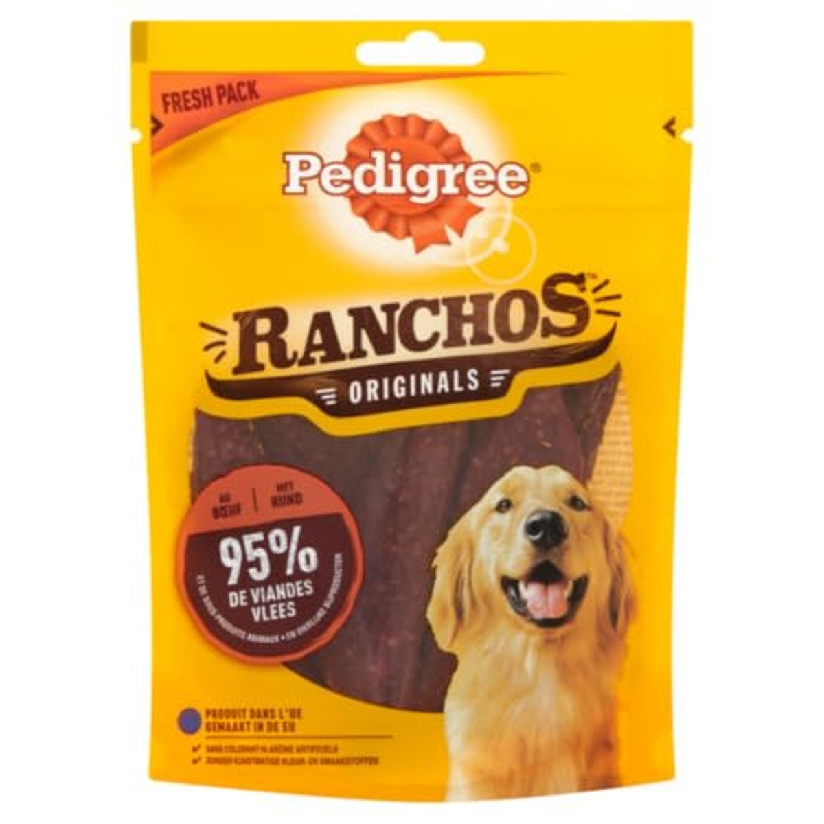 Mars PEDIGREE Ranchos Belohnungen Riches en Boeuf Pour Chien, 7 Beutel à 70 g Friandises – Pedigree
