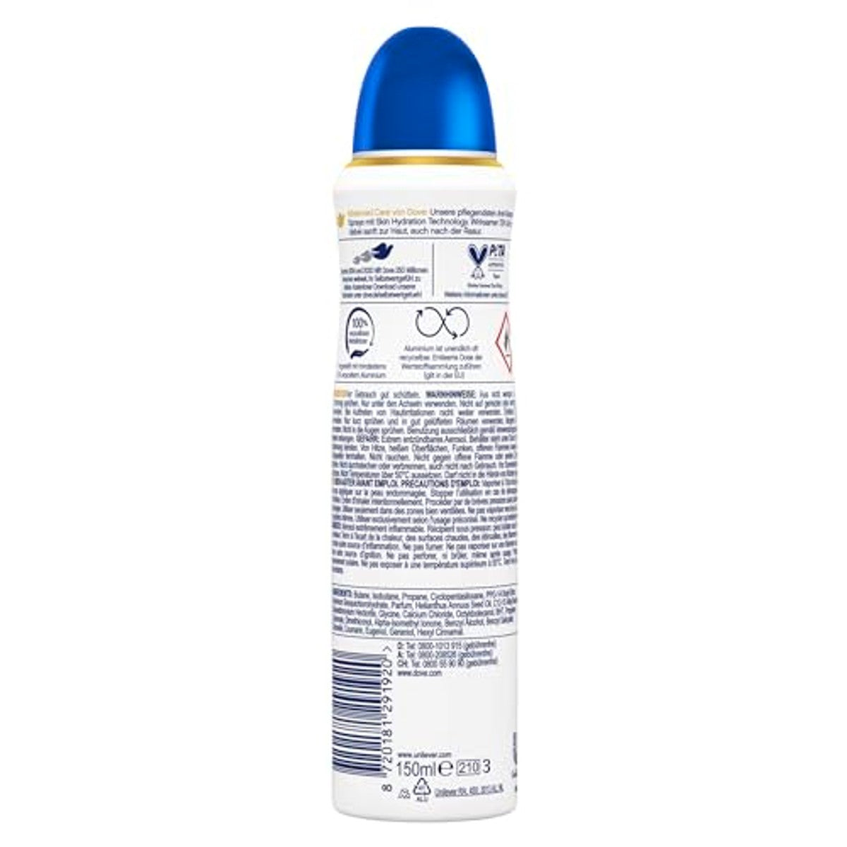 Dove Advanced Care Original deodorantspray 3 x 150 ml - Voordeelverpakking