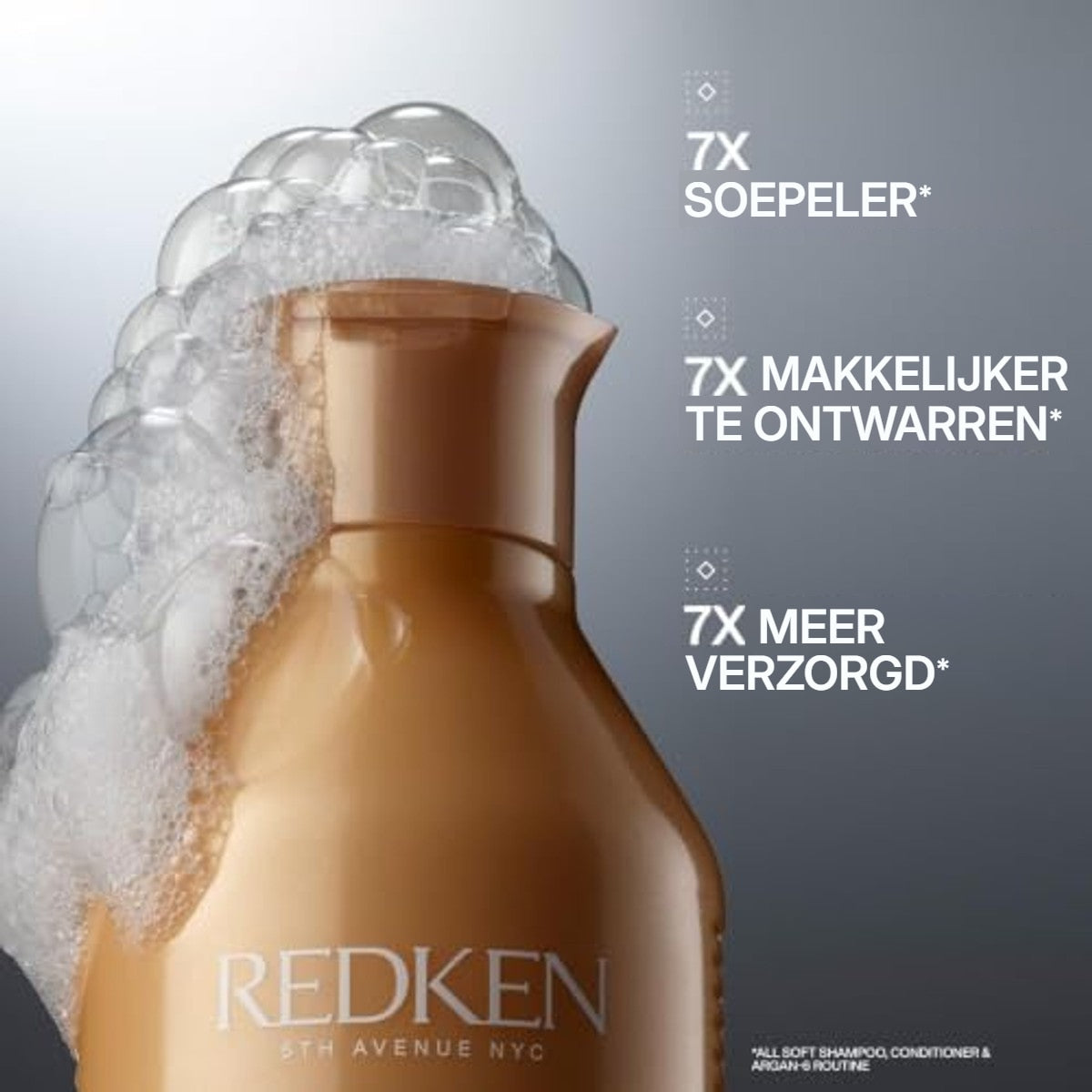 Redken All Soft Verzorgingsset Vochtshampoo en Conditioner Duo 500 ml - 6-pack – foto 3
