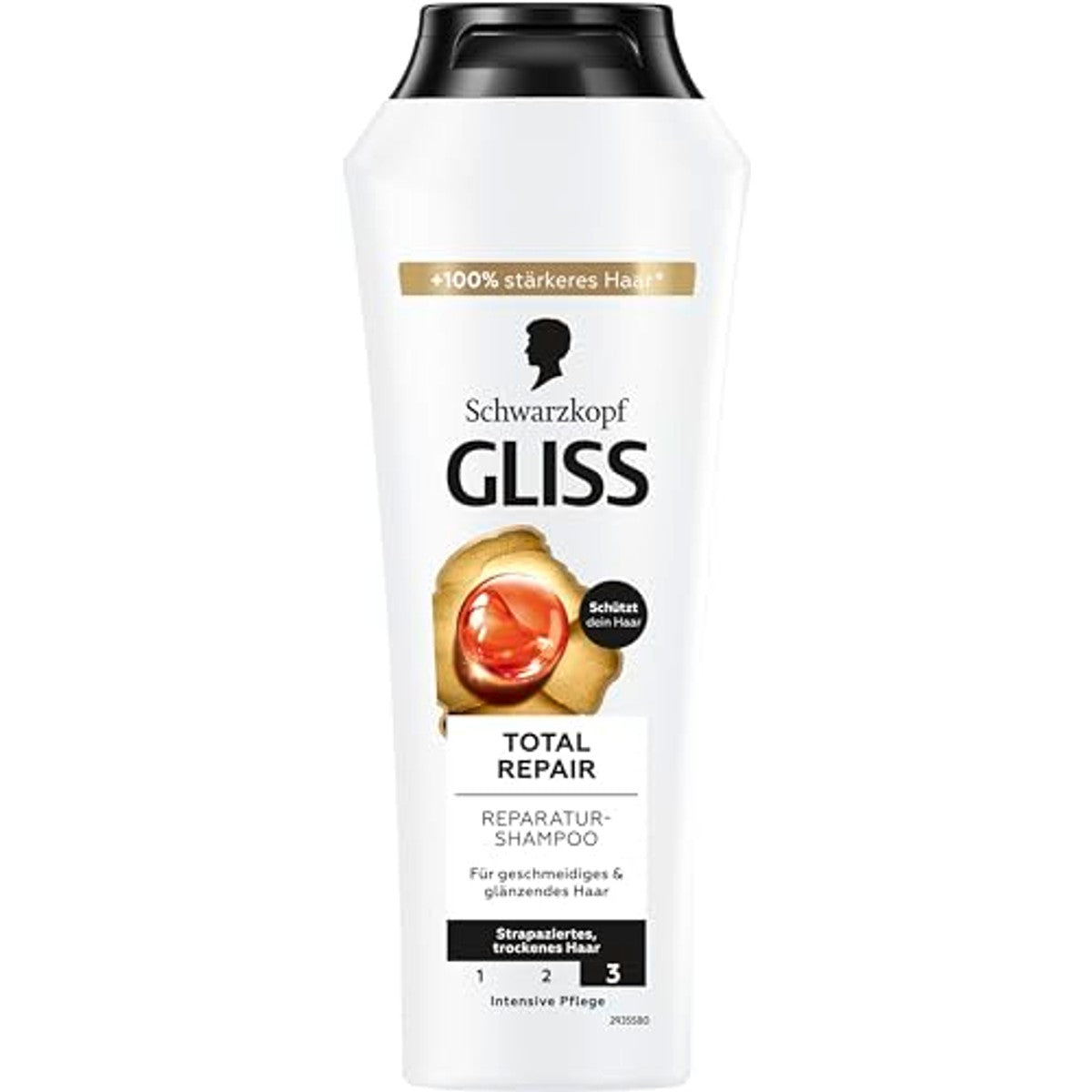 Gliss Total Repair Shampoo 250 ml - 3 stuks