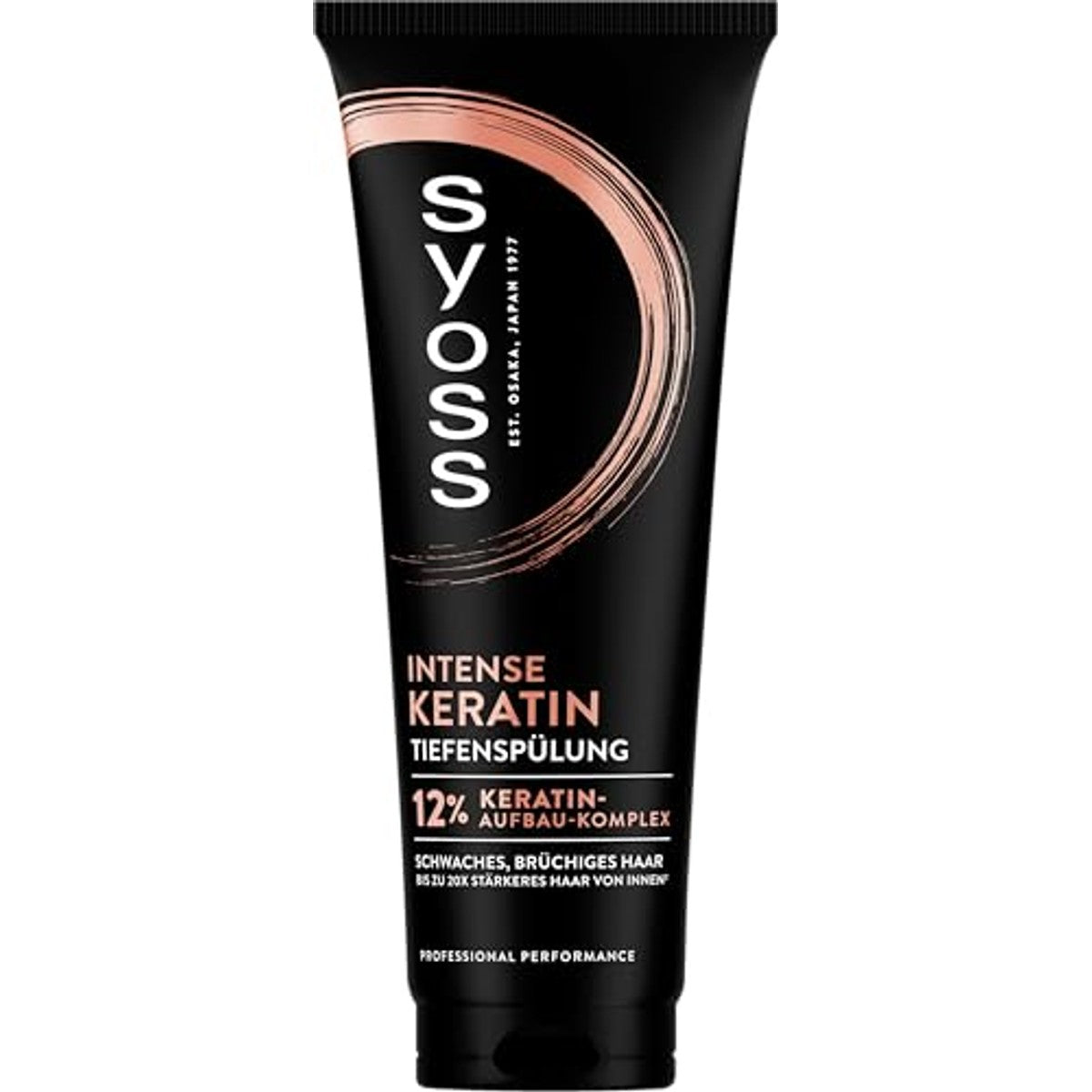 Syoss Intense keratine (250 ml), verzorgende spoeling met 12% keratine-opbouwcomplex, haarconditioner versterkt zwak, breekbaar haar van binnenuit – Syoss