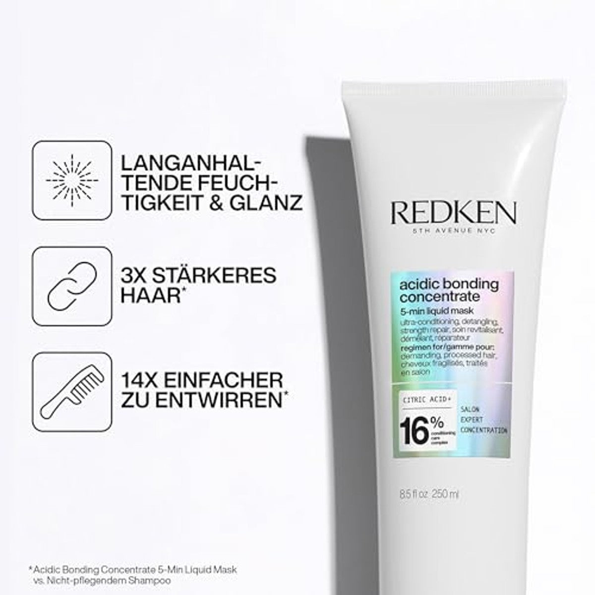 Redken Acidic Bonding Concentrate 5 Haarmasker met Citroenzuur 250 ml