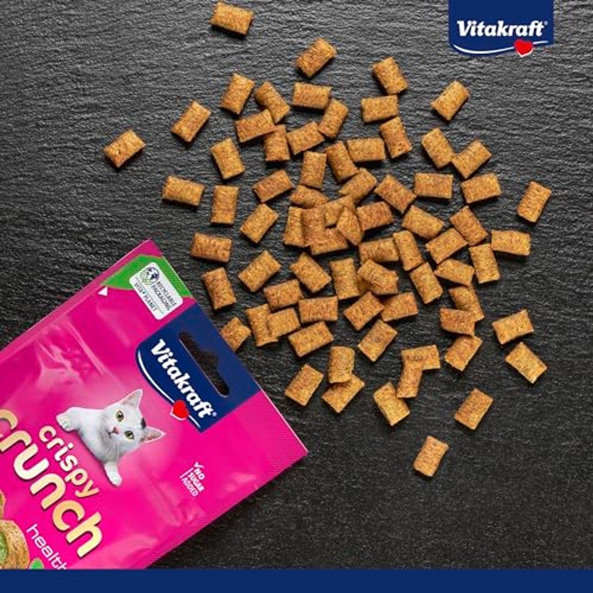 Vitakraft Crispy Crunch Classic kattensnack pepermuntolie 8 x 60 g - 3-pack