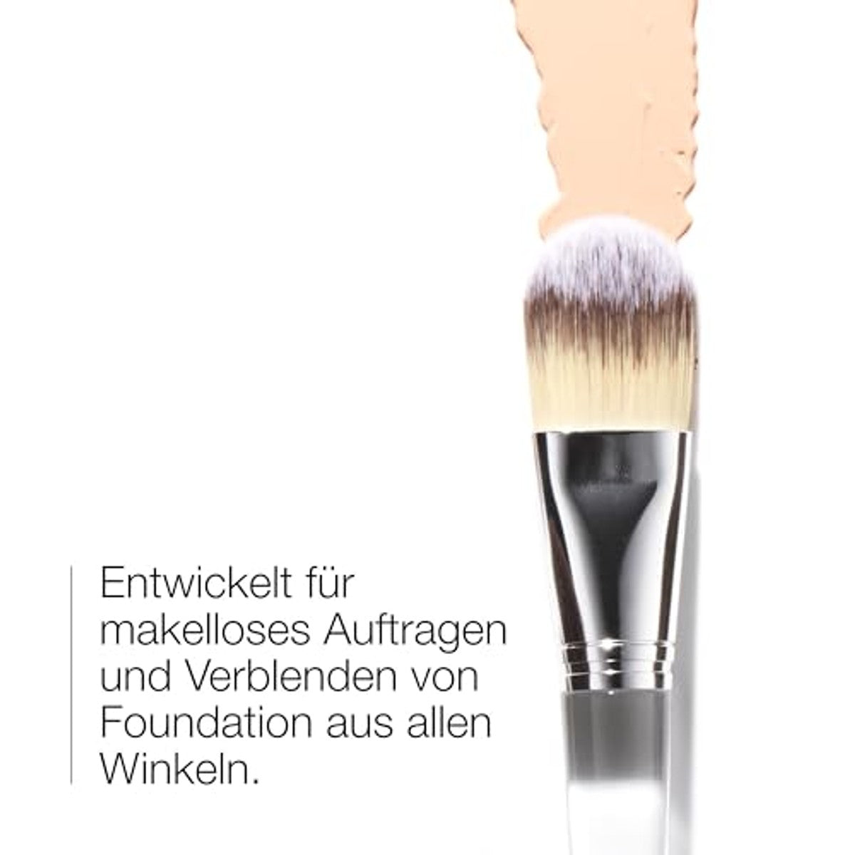 Clinique Foundation Brush | Flacher Foundation-Pinsel für Flüssig- und Puder-Foundation | hochwertig + flach + abgeschrägt